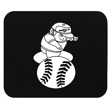 Discover Kawaii Chibi Baseball Pitcher Mouse Pads
