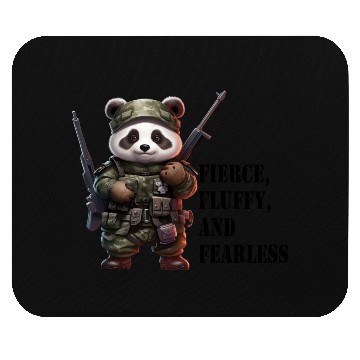 Discover Cute Panda Army Panda Fierce Panda Mouse Pads