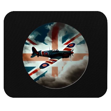 Discover Spitfire Airplane Fighter Plane England UK Mouse Pads