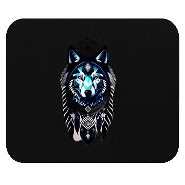 Discover dream catcher geometric wolf Mouse Pads