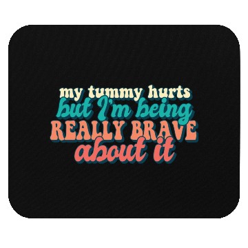 Discover Tummy Ache Survivor My Tummy Hurts Funny Food Mouse Pads