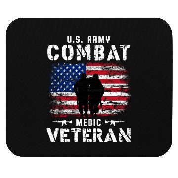 Discover US Army Combat Medic Veteran Mouse Pads