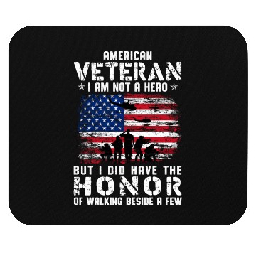 Discover US Army Veteran American Veteran Flag Mouse Pads