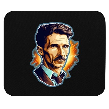 Discover Nikola Tesla Physics Nerd Geek Natural Sciences Mouse Pads