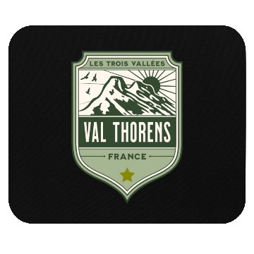 Discover Val Thorens France Three Valleys Ski Mouse Pads