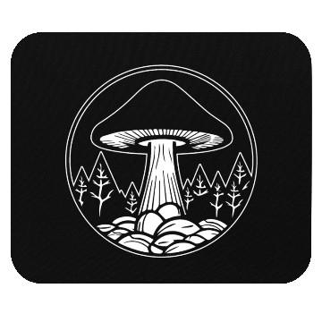 Discover Mushroom Picker Fungi Forest Mouse Pads
