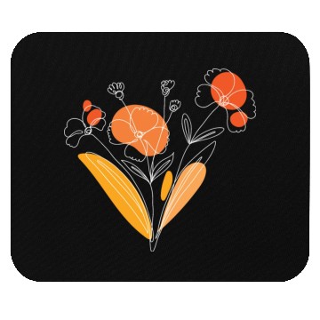 Discover Wildflowers Flowers Nature Bouquet White Mouse Pads