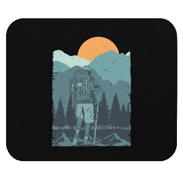 Discover Hiking - mountain love Mouse Pads