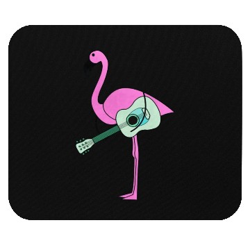 Discover Flamingo With Guitar Mouse Pads