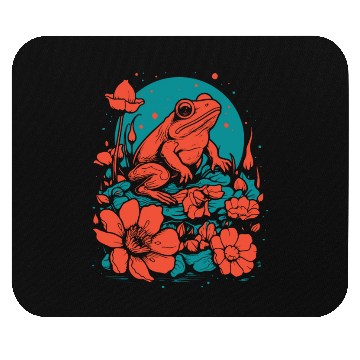 Discover Goth Poison Frog Goblincore Fairycore Floral Frogs Mouse Pads