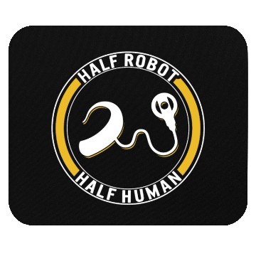 Discover Hearing Loss Awareness Mouse Pads, Half Human Half