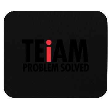 Discover Team Problem Solved green Mouse Pads