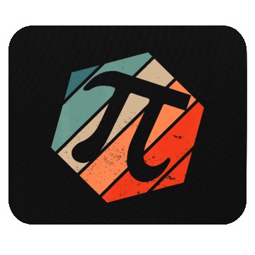 Discover Funny Retro Vintage Math Teacher Pi Day Mouse Pads