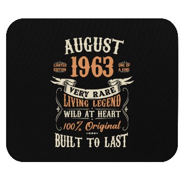Discover August 1963 Birthday Surprise Mouse Pads