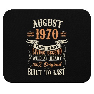 Discover August 1970 Birthday Surprise Mouse Pads