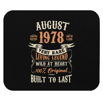 Discover August 1978 Birthday Surprise Mouse Pads