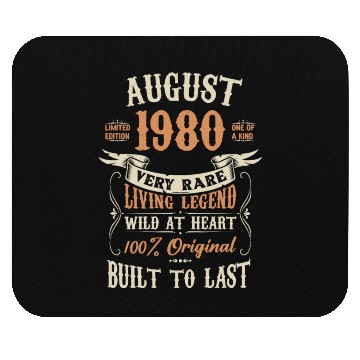 Discover August 1980 Birthday Surprise Mouse Pads