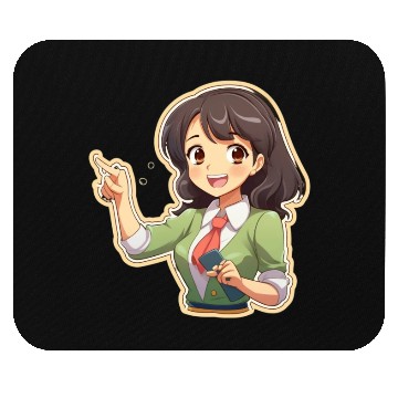 Discover "Anime Teacher's Fun Explainer" Mouse Pads