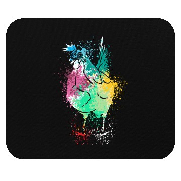 Discover Colerfull Splash Art Farm animals chicken Mouse Pads
