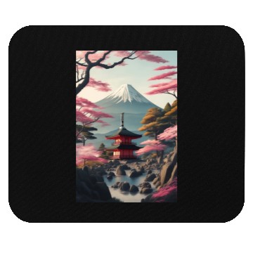 Discover Asia Landscape Serene Mount Fuji Mouse Pads