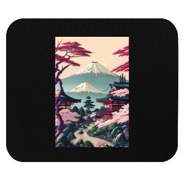 Discover Asia Landscape Serene Mount Fuji Mouse Pads