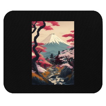 Discover Asia Landscape Serene Mount Fuji Mouse Pads