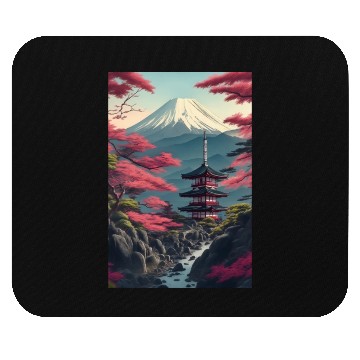 Discover Asia Landscape Serene Mount Fuji Mouse Pads