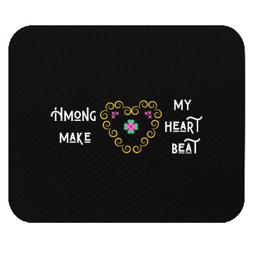 Discover Hmong make my heart beat Mouse Pads