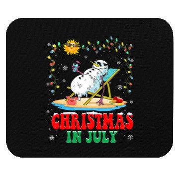 Discover christmas in July snowball Xmas Summer Mouse Pads