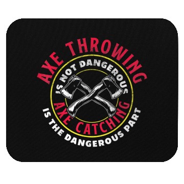 Discover Axe Hatchet Throwing Ax Thrower Axe Catching Funny Mouse Pads