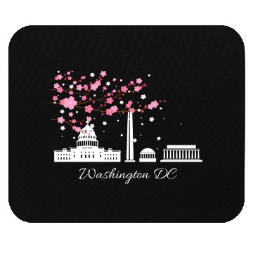 Discover Washington Dc Monuments Memorials Cherry Blossoms Mouse Pads
