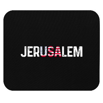 Discover Jerusalem Usa America Flag Israel Mouse Pads