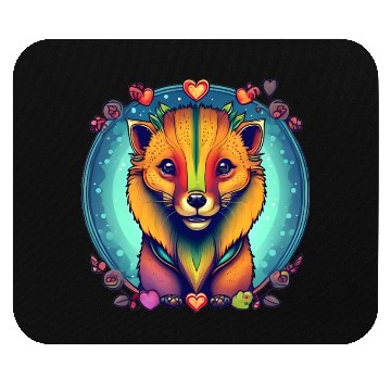 Discover Mongoose Design Watercolor Style Mouse Pads