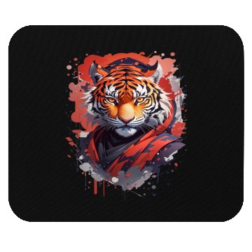 Discover Ninja Tiger Print Mouse Pads