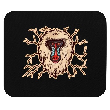 Discover Baboon Monkey Face Mouse Pads