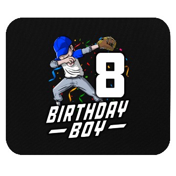 Discover 8 8Th Baseball Dabbing Mouse Pads