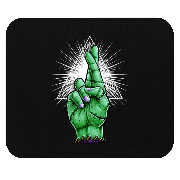 Discover Zombie Fingers Crossed Mouse Pads