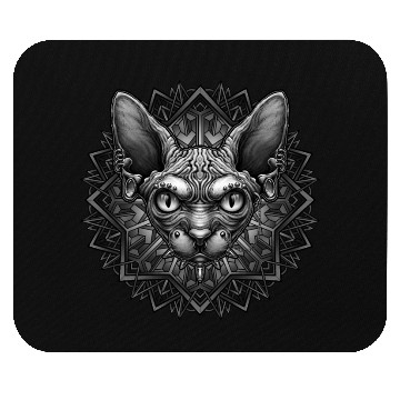 Discover Punk cat Mouse Pads