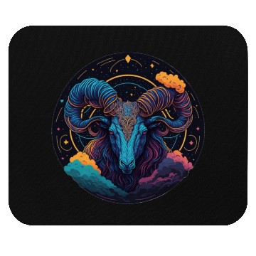 Discover Aries Zodiac Sign Ai Mouse Pads