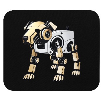 Discover robot dog Mouse Pads
