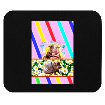 Discover WILD NATURE. HIPPO design collection Mouse Pads