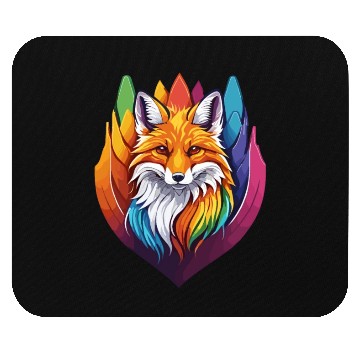 Discover Beautiful colorful Fox Mouse Pads