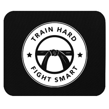 Discover Train hard fight smart Mouse Pads