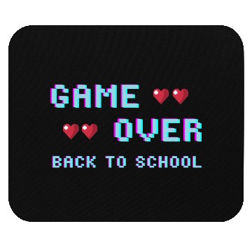 Discover game over back to school Mouse Pads