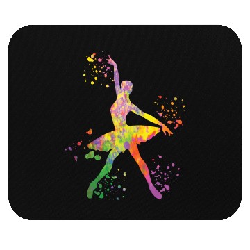 Discover Ballet Dancer Colorsplash Ballerina Mouse Pads