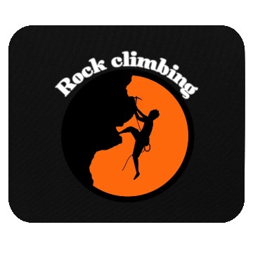 Discover Rock climbing design Mouse Pads