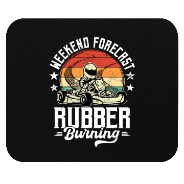 Discover Go-kart Race Weekend Forecast Rubber Burning Mouse Pads