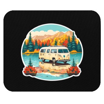 Discover A Camper Van Mouse Pads