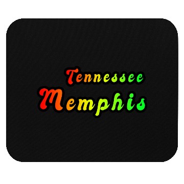 Discover Memphis Tennessee rainbow design Mouse Pads