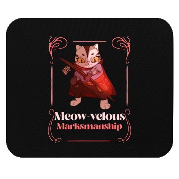 Discover Meow-velous marksmanship Cat Archer Mouse Pads